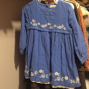 Baby Boden floral embroidered dress